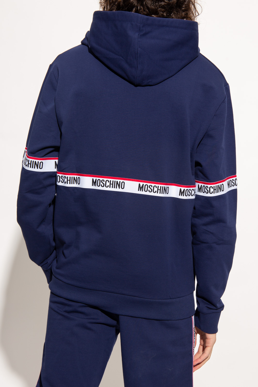 Moschino Hoodie with logo Men s Clothing Vitkac